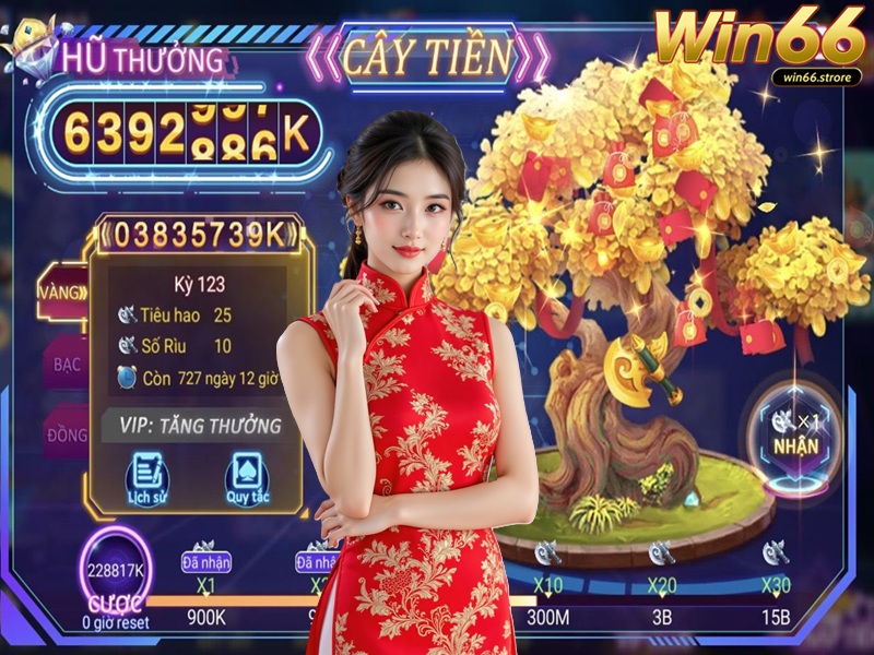 cây tiền hũ thưởng